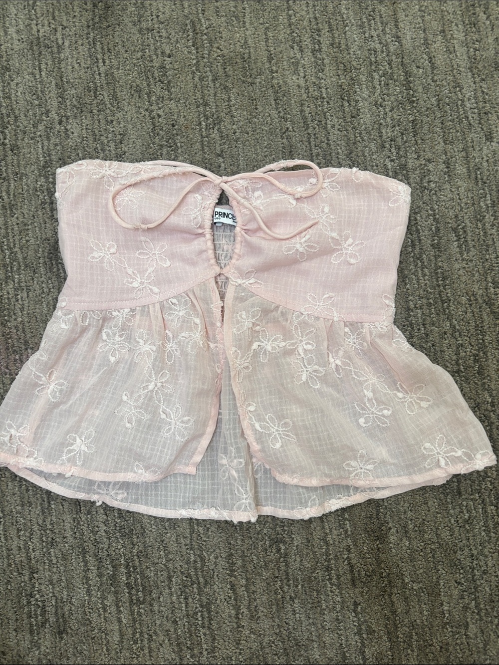 Princess Polly Pink Rosenberg Strapless Top
